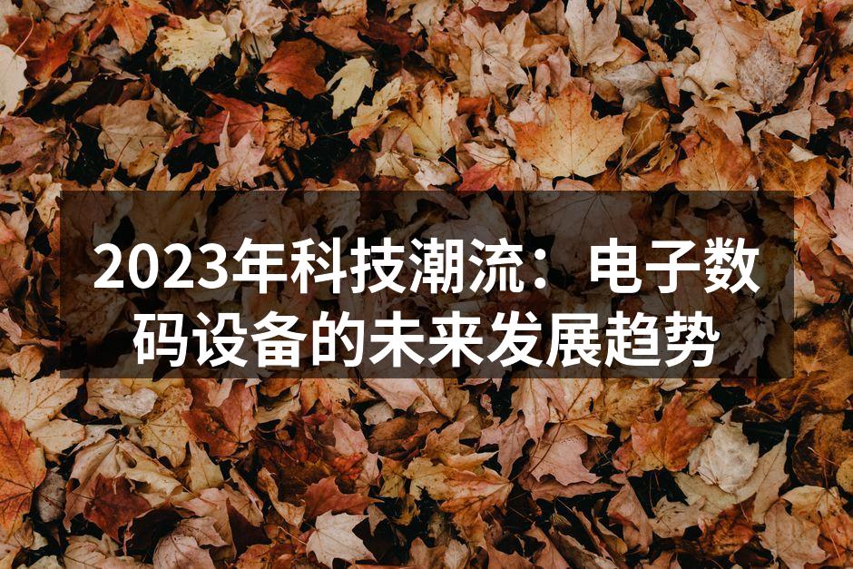 智能硬件的多样化